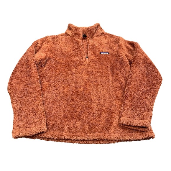 Patagonia Sweaters - Patagonia Los Gatos 1/4 Zip Pullover Women Large Orange Fleece Sweater 25235